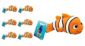 Pacote com 6 bonecos elásticos Nemo Toy JA-RU Disney Squish and Pull Pacote com 6 bonecos elásticos Nemo Toy JA-RU Disney Squish and Pull