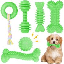 Pacote com 6 brinquedos Chew Toys CGBD Puppy Toys para dentição de cachorros