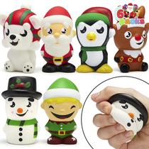 Pacote com 6 brinquedos de Natal JOYIN Soft Stress Relief