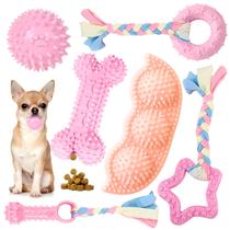 Pacote com 6 brinquedos Puppy Chew Toys Petcare para dentição de cães pequenos