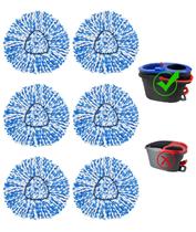 Pacote com 6 cabeças de reposição Spin Mop para tanque O-Cedar RinseClean 2