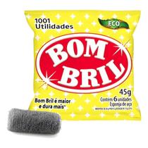 Pacote Com 6 Esponjas De Aço Bombril