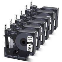 Pacote com 6 fitas adesivas Dymo D1 45013 para LabelManager Pacote com 6 fitas adesivas Dymo D1 45013 para LabelManager