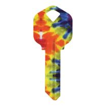 Pacote com 6 Key Blank Hillman Wackey Tie Dyed