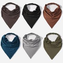 Pacote com 6 lenços para mulheres, elástico Vercret, estilo boho