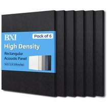 Pacote com 6 painéis acústicos de alta densidade com absorvedor de som BXI