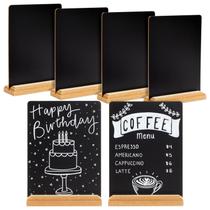 Pacote com 6 placas de quadro-negro com suporte para decorações de mesa de 6 x 8 polegadas Pacote com 6 placas de quadro-negro com suporte para decorações de mesa de 6 x 8 polegadas