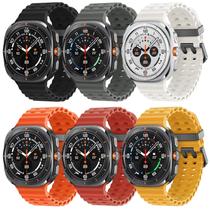 Pacote com 6 pulseiras de silicone de reposição para Samsung Galaxy Watch Ultra 47mm