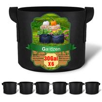 Pacote com 6 sacos de cultivo de tecido Planter Gardzen de 62 cm com alças
