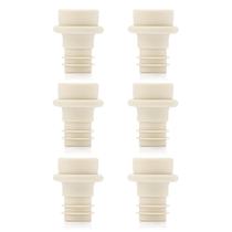 Pacote com 6 seladores de cone de borracha WOTOR Wine Vacuum Stoppers