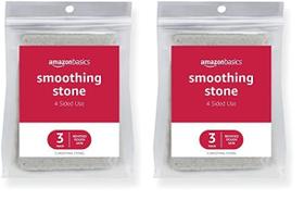 Pacote com 6 Smoothing Stone Amazon Basics Grey Pacote com 6 Smoothing Stone Amazon Basics Grey