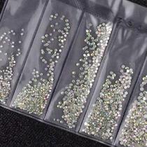 Pacote com 6 Strass Cristal Furta Cor Unhas Gel e Artesanato