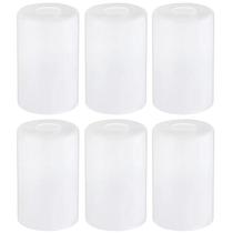 Pacote com 6 substitutos de abajur de vidro para luminárias