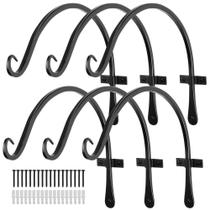 Pacote com 6 suportes para plantas Worth, 36 cm, Black Iron
