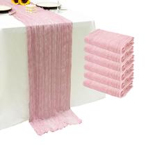 Pacote com 6 Table Runner Seveups rosa 55 x 300 cm 10 pés