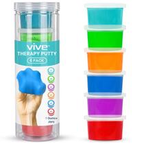 Pacote com 6 Therapy Putty Vive de 90 ml Hand Stright Rehab para adultos
