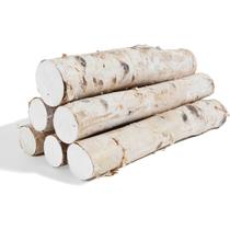 Pacote com 6 troncos de bétula decorativos para decoração, artesanato, faça você mesmo