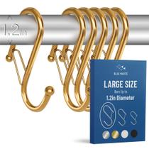 Pacote com 6 unidades de metal pesado S Hooks Blau Marité (grande)