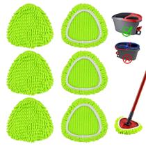 Pacote com 6 unidades de reposição Mop Head para o esfregão Ocedar EasyWring Spin Pacote com 6 unidades de reposição Mop Head para o esfregão Ocedar EasyWring Spin