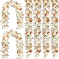 Pacote com 6 unidades Fall Garland NUTIKAS Neutral de 1,8 m para lareira Mantle