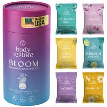 Pacote com 6 vaporizadores de banho e aromaterapia Body Restore Bloom
