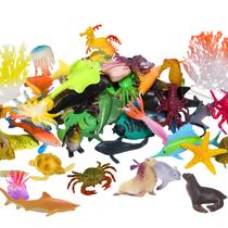 Pacote com 60 bonecos Toy Kimicare Ocean Sea Animals para bebês Pacote com 60 bonecos Toy Kimicare Ocean Sea Animals para bebês