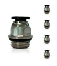 Pacote Com 60 Conectores Macho União 8mm Rosca 1/4 Bspp Ar Pacote Com 60 Conectores Macho União 8mm Rosca 1/4 Bspp Ar