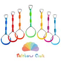 Pacote com 7 anéis Ninja Rainbow Craft para Backyard Ninja Warrior