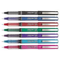 Pacote com 7 canetas rollerball de tinta líquida PILOT Precise V5, ponta extra fina de 0.5mm