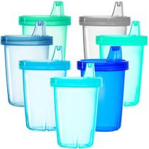 Pacote com 7 copos Sippy Cups Youngever para bebês, crianças e crianças pequenas Pacote com 7 copos Sippy Cups Youngever para bebês, crianças e crianças pequenas