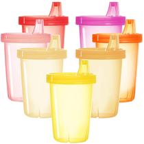 Pacote com 7 copos Sippy Cups Youngever para bebês, crianças e crianças pequenas Pacote com 7 copos Sippy Cups Youngever para bebês, crianças e crianças pequenas