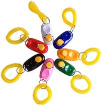 Pacote com 7 Dog Clicker SunGrow para treinamento com pulseiras