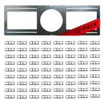 Pacote com 72 Placas de Fixação em Aço Galvanizado de 6 Polegadas Pacote com 72 Placas de Fixação em Aço Galvanizado de 6 Polegadas