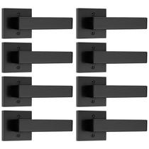 Pacote com 8 alavancas de porta fictícias pretas Probrico Heavy Duty