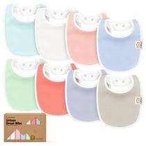 Pacote com 8 babadores orgânicos KeaBabies, macios absorventes, 0-24M Pacote com 8 babadores orgânicos KeaBabies, macios absorventes, 0-24M