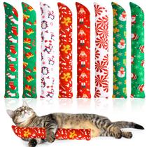 Pacote com 8 brinquedos Christmas Catnip Kicker Toys Liliful para gatos domésticos