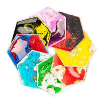 Pacote com 8 brinquedos sensoriais de gel macio Liquid Tiles LONGKING para crianças