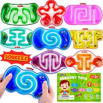 Pacote com 8 brinquedos sensoriais Fidget Demilong para crianças autistas