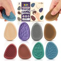 Pacote com 8 Fidget Toys KLT Sensory Stone para adultos e crianças