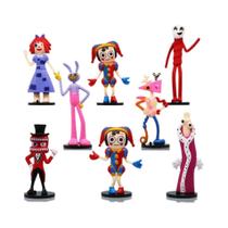 Pacote Com 8 Figuras De Ação Digitais De Anime Em PVC Colecionáveis Ragatha Jax Pomni Pacote Com 8 Figuras De Ação Digitais De Anime Em PVC Colecionáveis Ragatha Jax Pomni