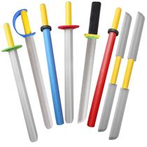 Pacote com 8 Foam Swords MLCnles para crianças Toy Sword Pretend Play Set Pacote com 8 Foam Swords MLCnles para crianças Toy Sword Pretend Play Set