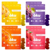 Pacote com 8 gomas Energy Chews OKU Conscious Energy