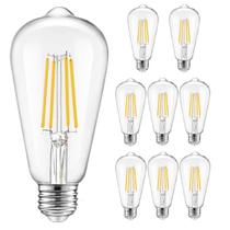 Pacote com 8 lâmpadas LED Edison reguláveis WinSaled equivalentes a 40 W, lâmpadas LED vintage ST19/58 de 4 W para iluminação doméstica, 90 CRI, 450LM, base E26, 4000 K Cool White