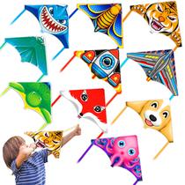 Pacote com 8 Mini Kites Tcvents para meninos e meninas de 3 a 6 a 7 a 8 anos