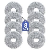 Pacote com 8 panos de microfibra reutilizáveis para Dreame/Ecovacs/MOVA