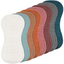 Pacote com 8 panos de musselina para arrotar Frienda, 25 x 50 cm, multicoloridos