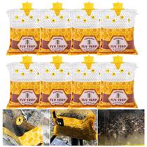 Pacote com 8 sacos descartáveis para uso externo Fly Trap Dwcom Trap