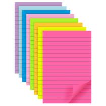 (pacote com 8) Sticky Notes, forrado com YEECOK, 4x6 polegadas, 320 folhas, 8 cores