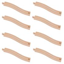 Pacote com 8 trilhos de trem Orbrium Premium Wooden Ascending