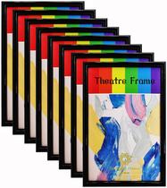 Pacote com 8 unidades Theatre Frame SparklyHome Black para mídia de 5,5 x 8,5 polegadas Pacote com 8 unidades Theatre Frame SparklyHome Black para mídia de 5,5 x 8,5 polegadas